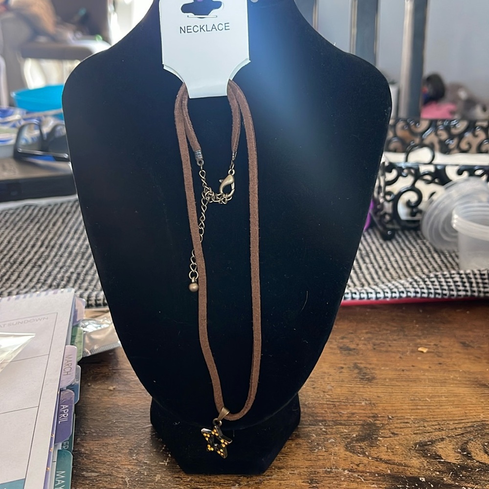 Leather Strap Necklace